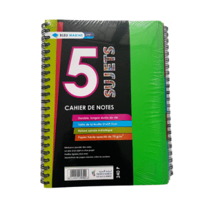 Cahier université 5 sujets 240P A4 70grs 5x5 Bleu Marine