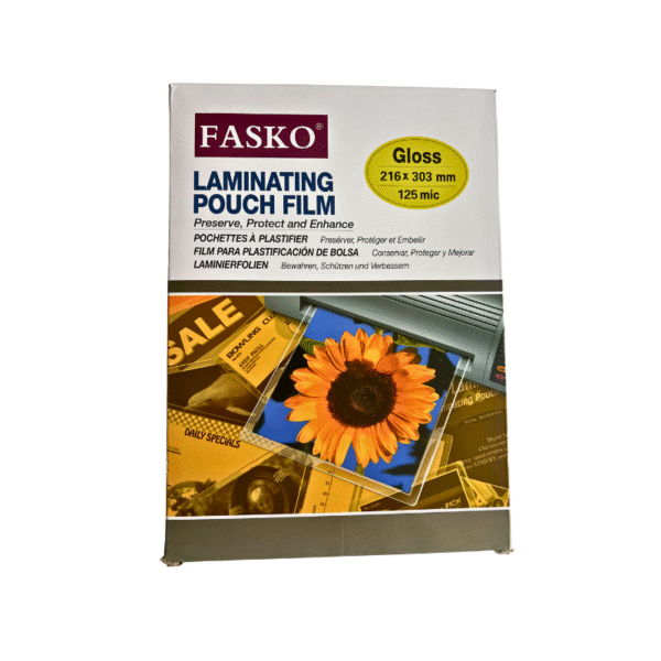 Pochettes de plastification à chaud A4 125mic Fasko