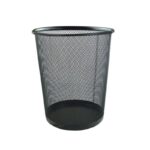 Corbeille à Papier en Métal Noir