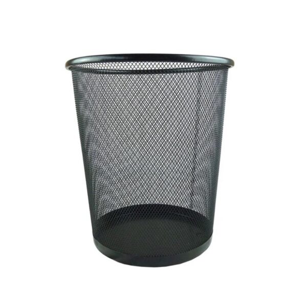 Corbeille à Papier en Métal Noir